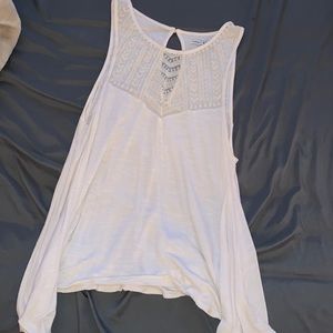 White flowy tank top